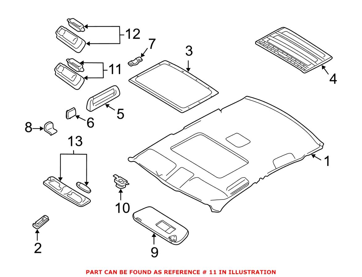 BMW Reading Light - Rear 63316962054